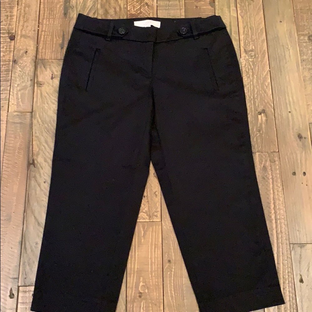 Anne Taylor Loft black crop pant 2P